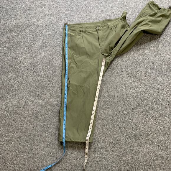 Eddie Bauer Pants Womens 12 Ivy Stretch Cargo Zip Pocket Drawstring Hem Capri - Picture 6 of 13